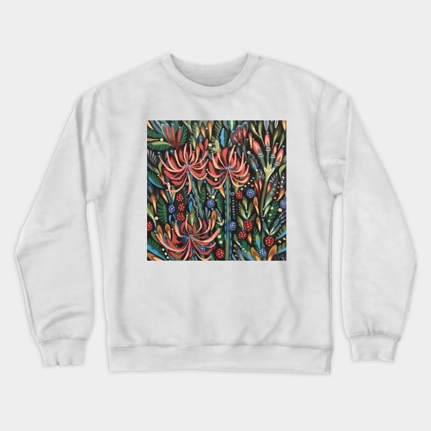 Blackberry Hurricane Crewneck Sweatshirt by BethanneHill